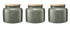 Maxwell & Williams Indulgence Canister Set Of 3 60ml - Sage Sugar, Coffee & Tea The Cooks Kitchen 