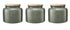 Maxwell & Williams Indulgence Canister Set Of 3 60ml - Sage