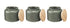 Maxwell & Williams Indulgence Canister Set Of 3 60ml - Sage