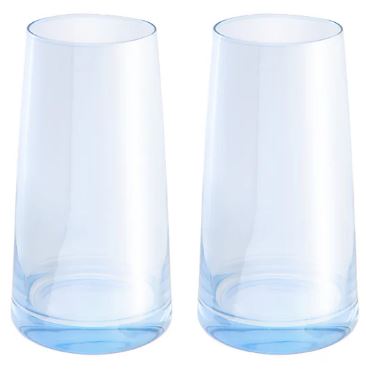 Maxwell & Williams Glamour - High Ball Glass 480ml Set Of 2 - Blue