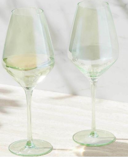 Maxwell & Williams Glamour - Wine Glasses 480ml Set Of 2 - Green