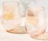 Maxwell & Williams Glamour - Stemless Wine Glasses 540ml Set Of 2 - Coral