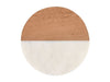 Maxwell & Williams Coaster Collective Round Marble & Acacia 10cm Coaster White