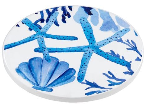 Maxwell & Williams Blue Coral - Sea Life Ceramic Round Coaster 10cm Placemats & Coasters The Cooks Kitchen 