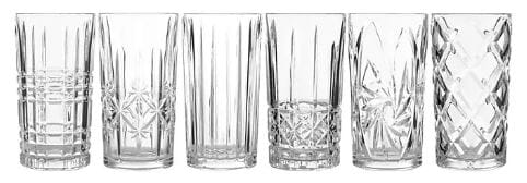 Maxwell & Wiliams Cocktail & Co. Mixology 360ml Set Of 6 - Highball Glassware The Cooks Kitchen 