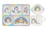 Maxwell & Williams Jedda Robaard Magical Tales - Melamine 3 Pc Dinner Set - Unicorn