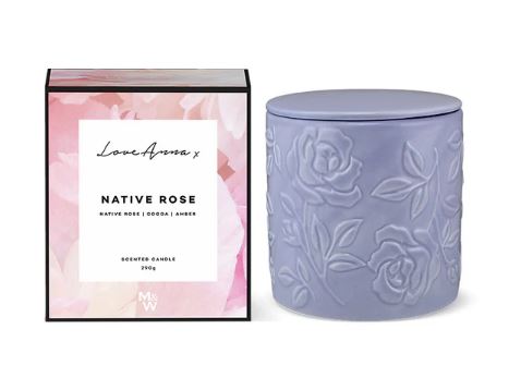 Love Anna X Botanika Fragrance Candle 290g Native Rose