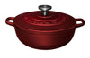 Maxwell & Williams Cast Iron Round Casserole 26cm/4l - Merlot