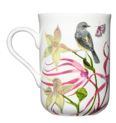 Maxwell & Williams Eloise Short Lyric Mug 330ml - Yellow Robin Mugs - Cups & Saucers The Cooks Kitchen 