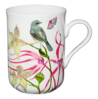 Maxwell & Williams Eloise Short Lyric Mug 330ml - Yellow Robin Mugs - Cups & Saucers The Cooks Kitchen 