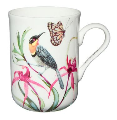 Maxwell & Williams Eloise Short Lyric Mug 330ml - Spine Bill Honeyeater