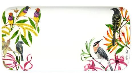 Maxwell & Williams Eloise Short Rectangle Platter 29x15cm - Birds Serving Platters The Cooks Kitchen 