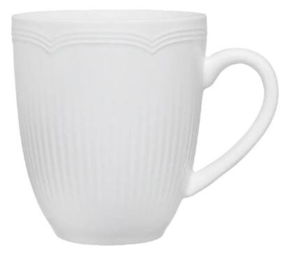 Maxwell & Williams White Basics Rococo Coupe Mug 390ml Mugs - Cups & Saucers The Cooks Kitchen 