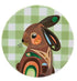 Maxwell & Williams Pete Cromer Barn Friends Ceramic Round 10cm Coaster Bunny Green Placemats & Coasters The Cooks Kitchen 