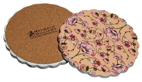 Maxwell & Williams Estelle Michaelides Mystique Ceramic Round Coaster Melon Placemats & Coasters The Cooks Kitchen 