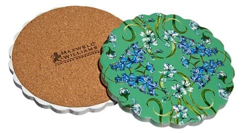 Maxwell & Williams Estelle Michaelides Mystique Ceramic Round Coaster Green Placemats & Coasters The Cooks Kitchen 