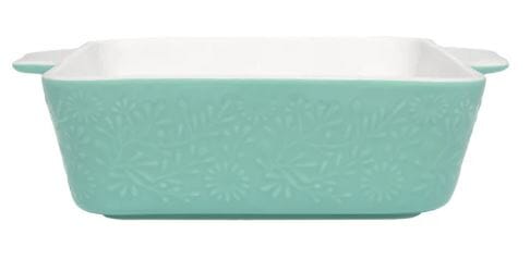 Maxwell & Williams Blooms Square Baker 19x19x6.5cm Green Baking Tins, Trays, Pans & Ramekins The Cooks Kitchen 