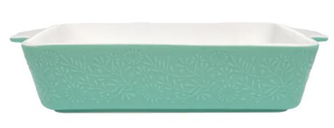 Maxwell & Williams Blooms Rectangular Baker 27x19x6.5cm Green
