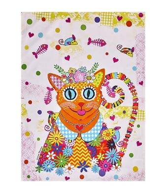 Donna Sharam Kaleidoscope Tea Towel 50x70cm - Ginger