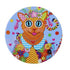 Donna Sharam Kaleidoscope Ceramic Round Coaster 10cm - Ginger