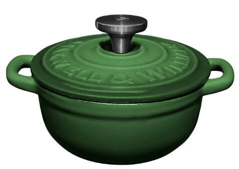 Maxwell & Wiliams Cast Iron Cocotte 9.5cm/260ml - English Racing Green Cast Iron The Cooks Kitchen 