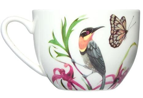 Maxwell & Williams Eloise Short Lyric Cup & Saucer 240ml - Spinebill Honeyeater Mugs - Cups & Saucers The Cooks Kitchen 