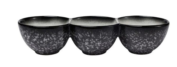 Maxwell & Williams Caviar Granite Divided Serving Bowl 30x6.5cm Bowls The Cooks Kitchen 