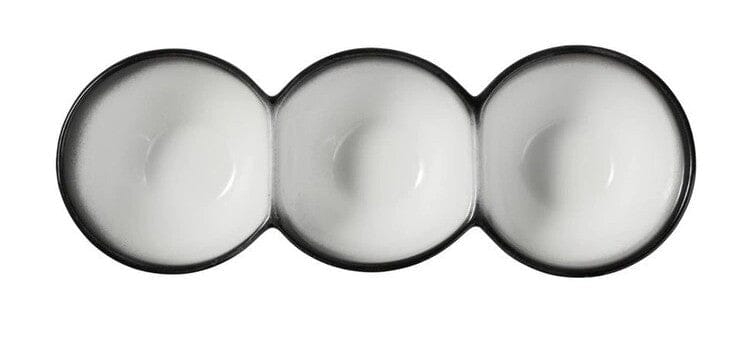 Maxwell & Williams Caviar Granite Divided Serving Bowl 30x6.5cm Bowls The Cooks Kitchen 