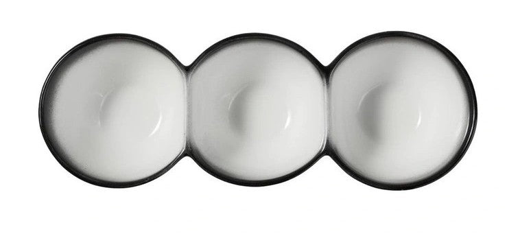 Maxwell & Williams Caviar Granite Divided Serving Bowl 30x6.5cm