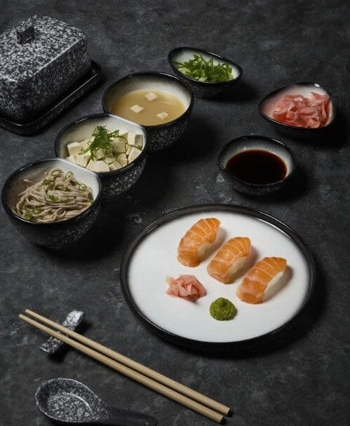 Maxwell & Williams Caviar Granite Triangle Sauce Bowl 10x3.5cm Dinnerware Accessories The Cooks Kitchen 