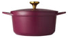 Maxwell & Williams Cast Lite - Non-stick Casserole 24cm/4.2l Cherry