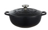 Maxwell & Williams Cast Iron Round Casserole 24cm/3.3l - Black