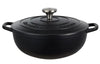 Maxwell & Williams Cast Iron Round Casserole 26cm/4l - Black