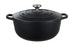 Maxwell & Williams Cast Iron Round Casserole 28cm/6.2l - Black