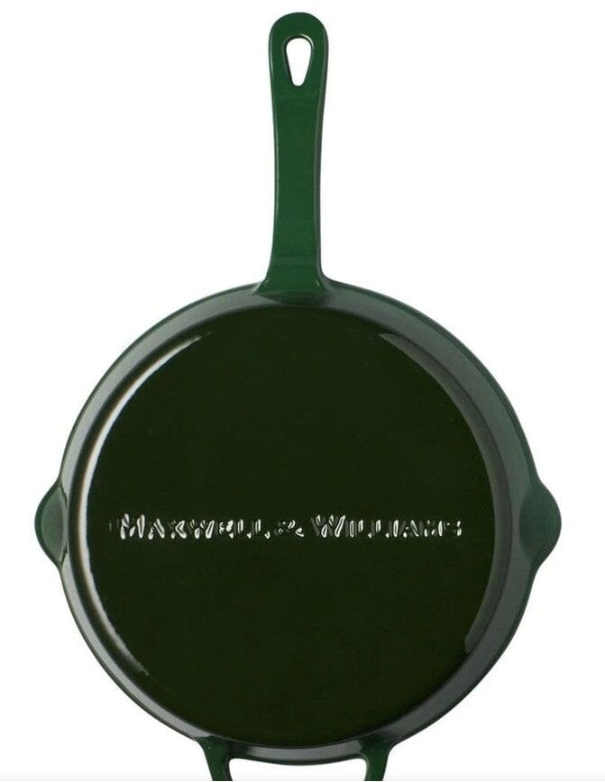 Maxwell & Williams Cast Iron Fry Pan 26cm - English Racing Green Cast Iron Frypans & Skillets The Cooks Kitchen 