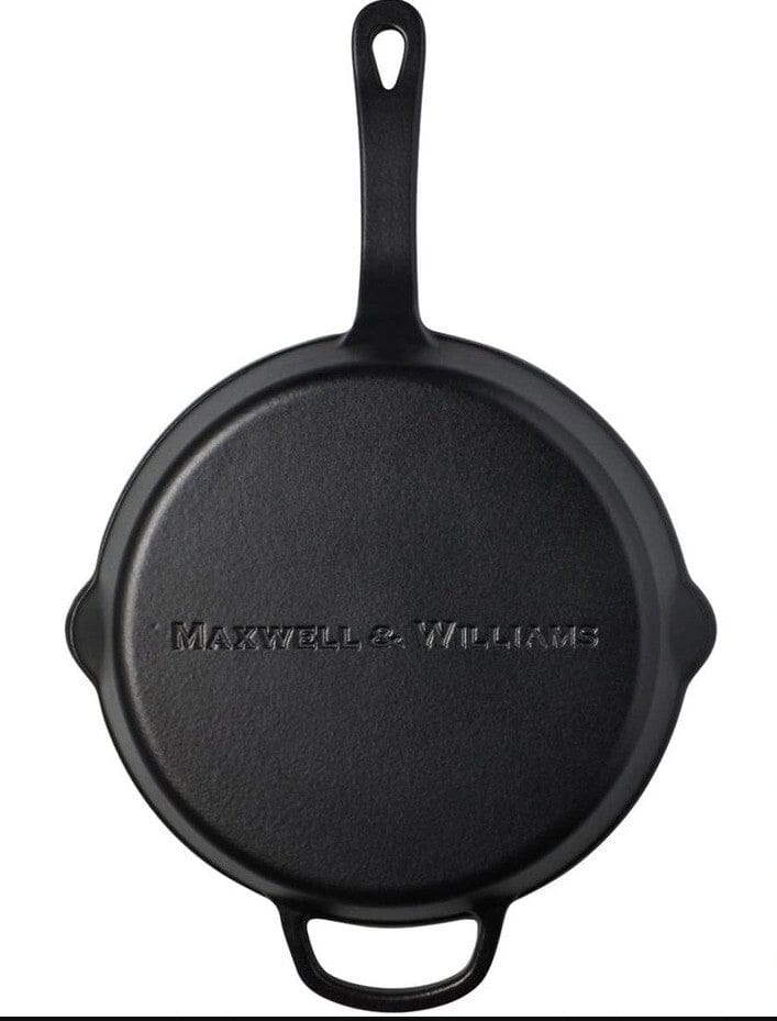 Maxwell & Williams Cast Iron Fry Pan 26cm - Black Cast Iron Frypans & Skillets The Cooks Kitchen 
