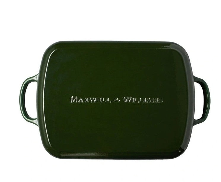 Maxwell & Williams Cast Iron Roaster 34x26cm/5l - English Racing Green