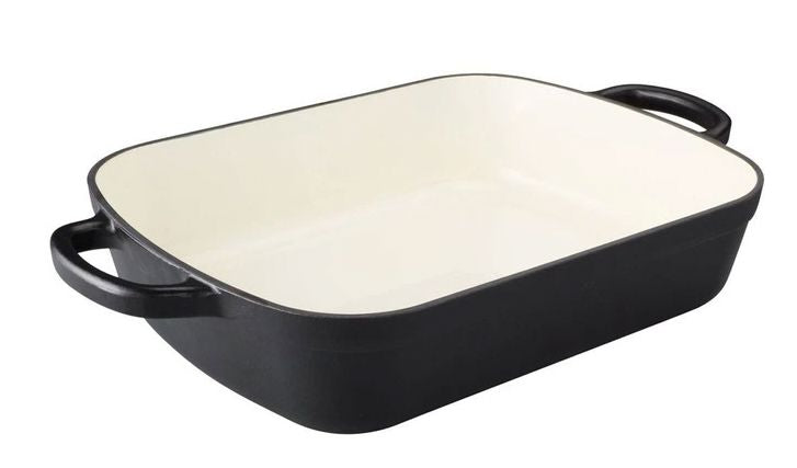 Maxwell & Williams Cast Iron Roaster 34x26cm 5l - Black Cast Iron The Cooks Kitchen 