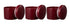 Maxwell & Williams Epicurious Canister Set - 500ml Set Of 3 - Bordeaux Matching Storage Sets The Cooks Kitchen 