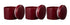 Maxwell & Williams Epicurious Canister Set - 500ml Set Of 3 - Bordeaux
