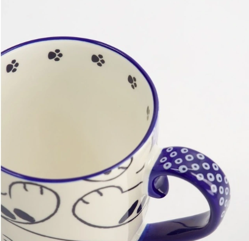 Tokyo Design Studio Mug Mountain Chubby Cat Mug Blue 380ml