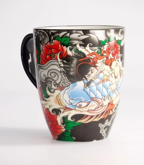 Tokyo Design Studio Mug Mountainyakuza Carp Mug Black 380ml