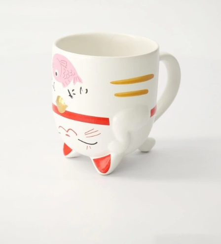Tokyo Design Studio Mug Mountain Lucky Cat Mug Pink 380ml