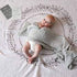 Jiggle & Giggle  - Grey Wreath Muslin Blanket & Baby Milestone Photo Cards