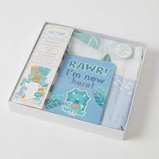 Jiggle & Giggle  - Dinosaurs Muslin Blanket & Baby Milestone Photo Cards
