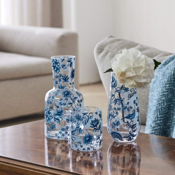 Chinoiserie Carafe Set 770ml Decanters - Jugs & Carafes The Cooks Kitchen 