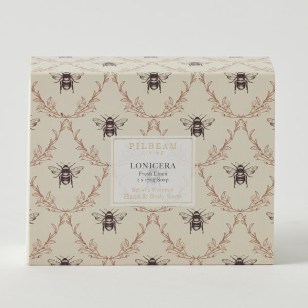 Lonicera Scented Soap Gift Set Of 2 – French Pear & Vanilla