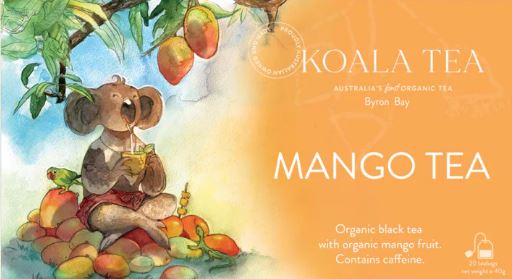 Mango Koala Design - 20 Organic Teabags