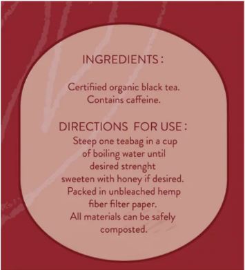 English Breakfast Koala Design - 20 Organic Tea Bags