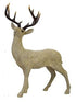 Resin Standing Deer - Champagne Approx 50cm Home Decor The Cooks Kitchen 